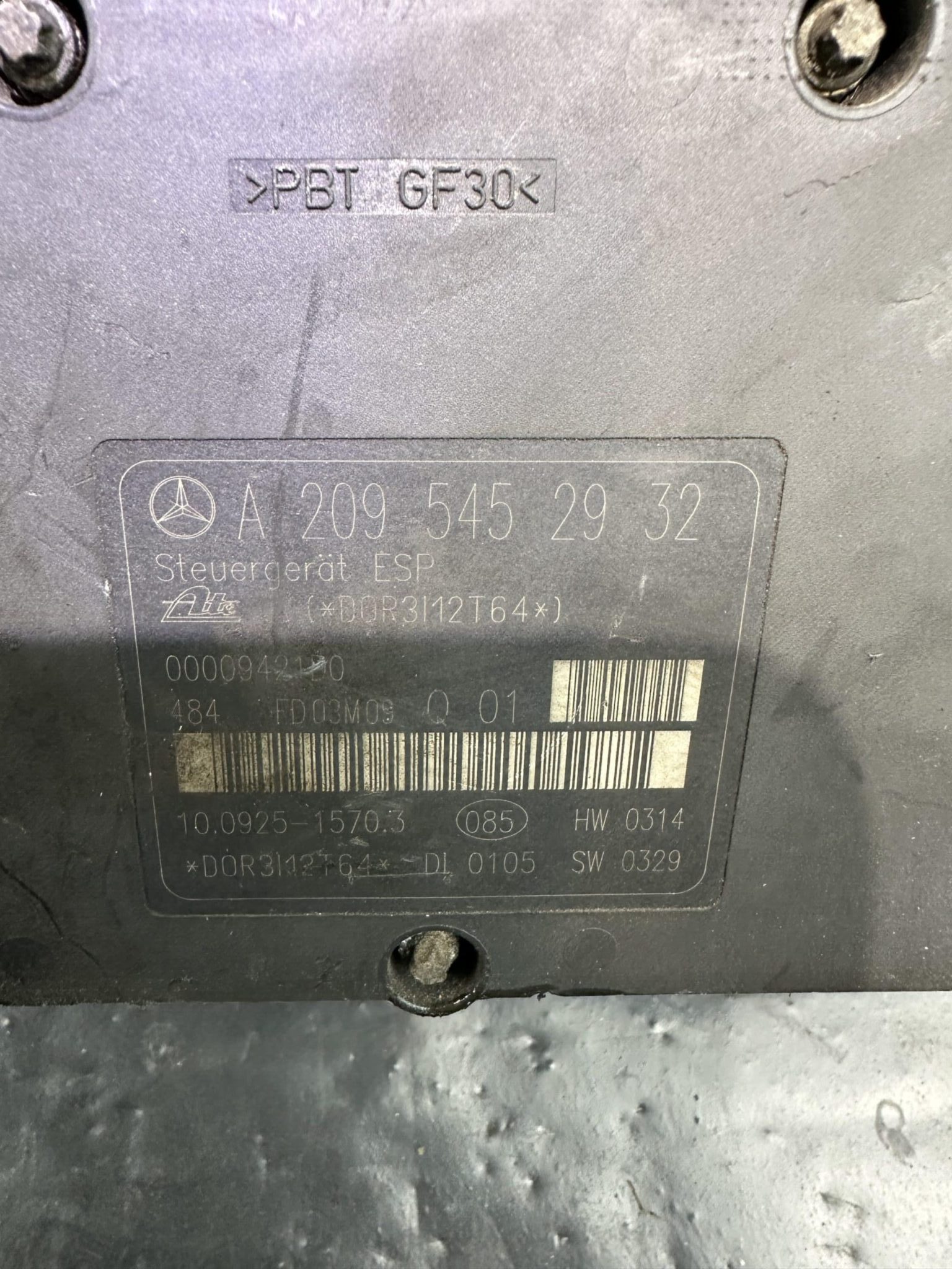 Насос модуля ABS A2095452932 Mercedes-Benz W203 W209