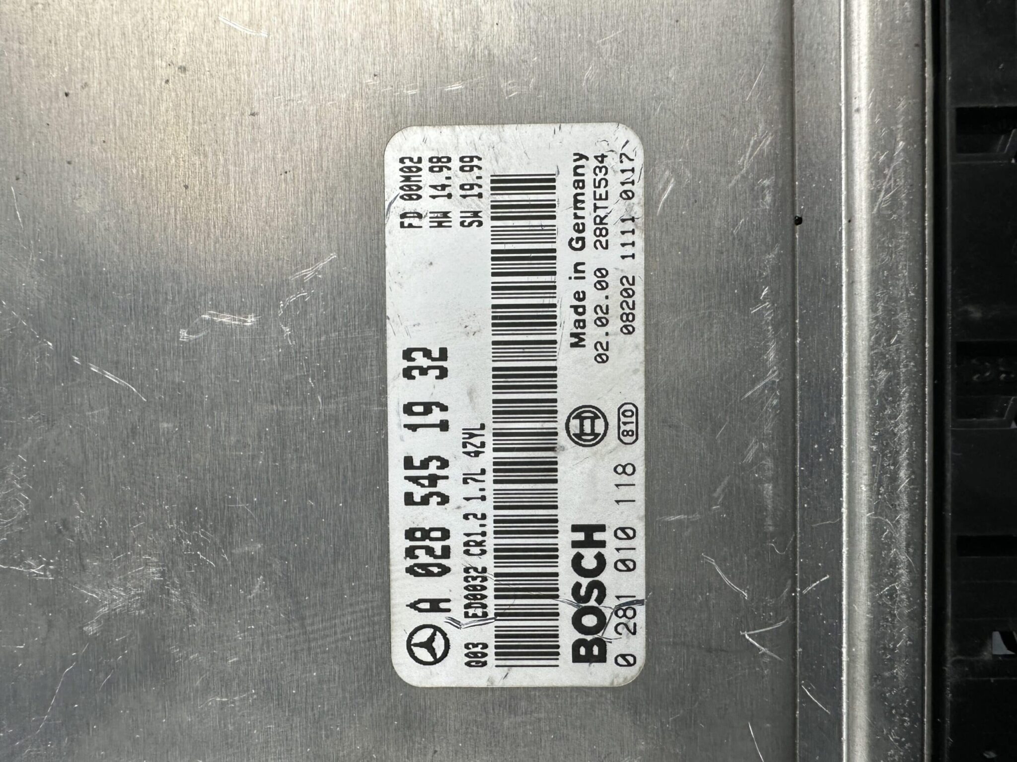 A0285451932 Mercedes-Benz W168