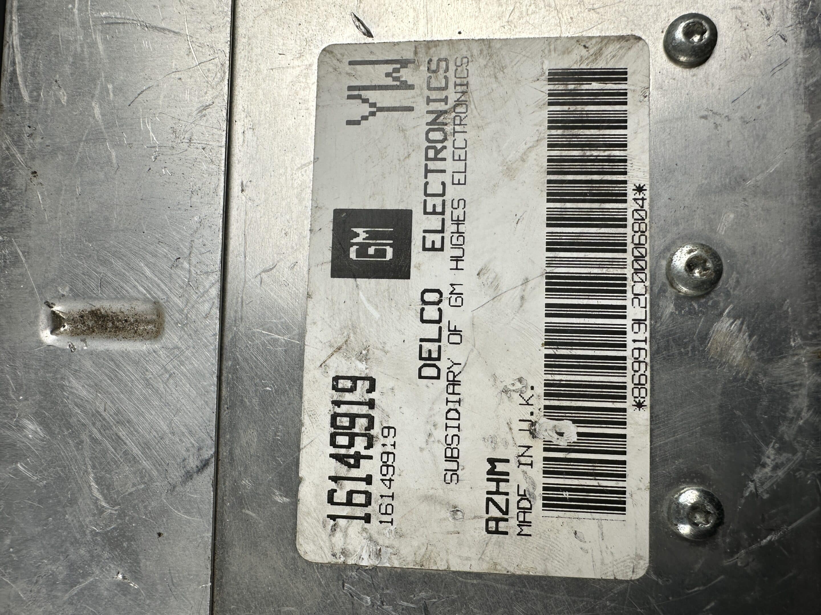 16149919 YW Opel ASTRA F Engine Ecu
