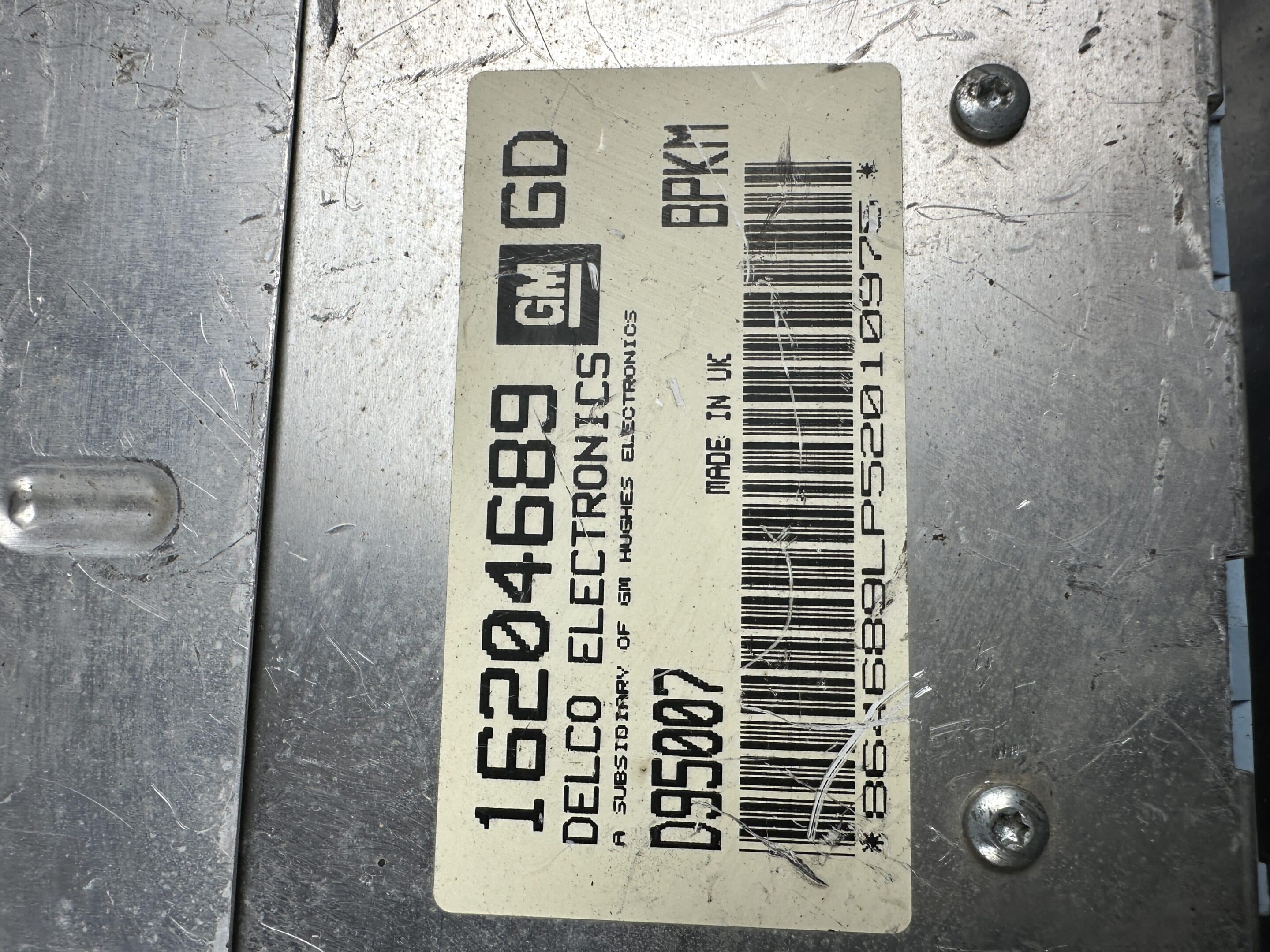 16204689 GD Opel CORSA B Engine Ecu