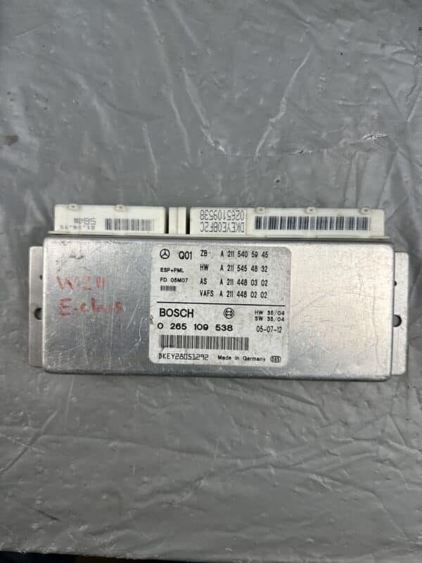 A2115405945 Mercedes-Benz W211 ESP+PML ABS ECU Control Module 0265109538