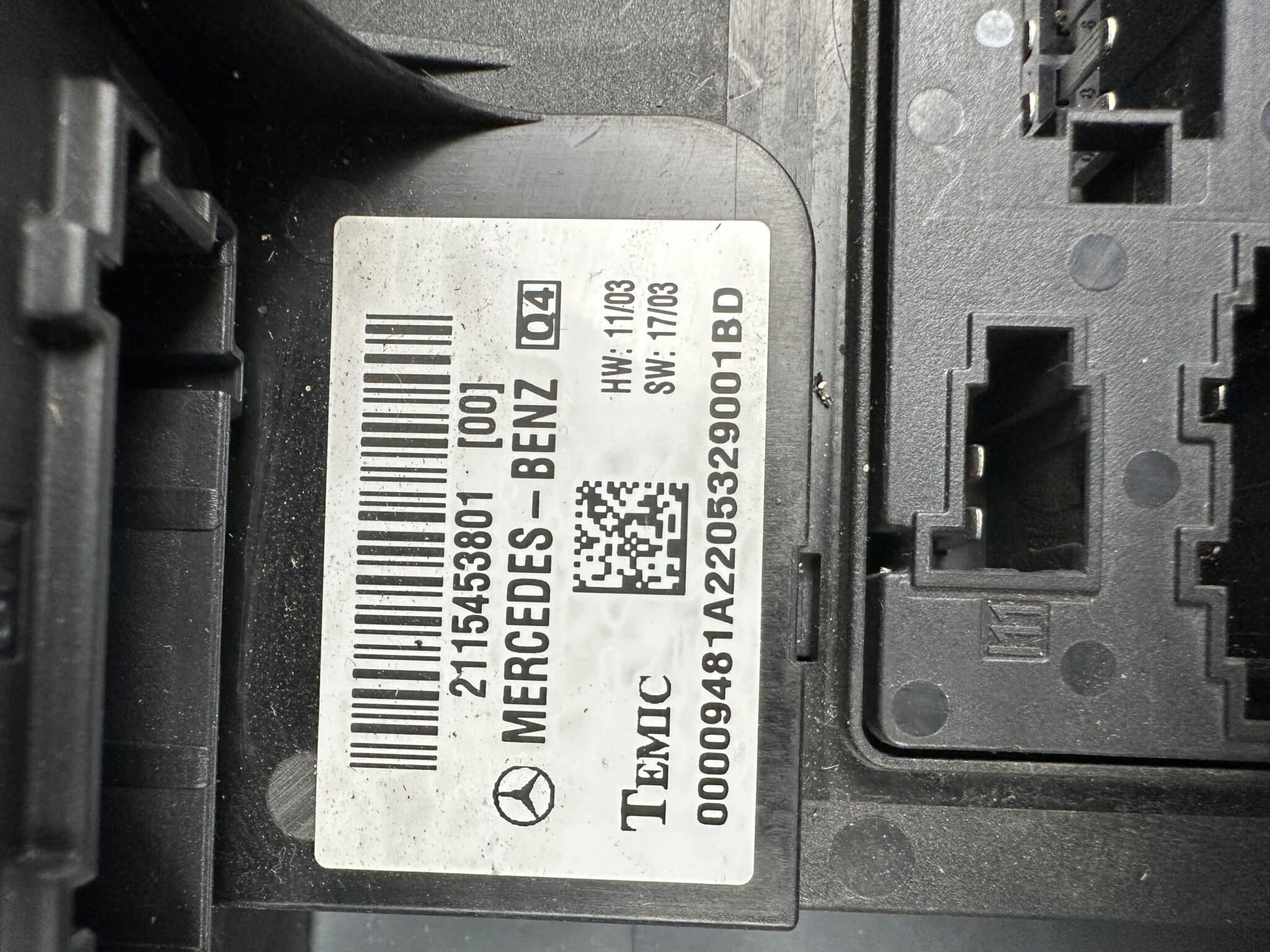 2115453801 Mercedes-Benz W211 SAM Control Module