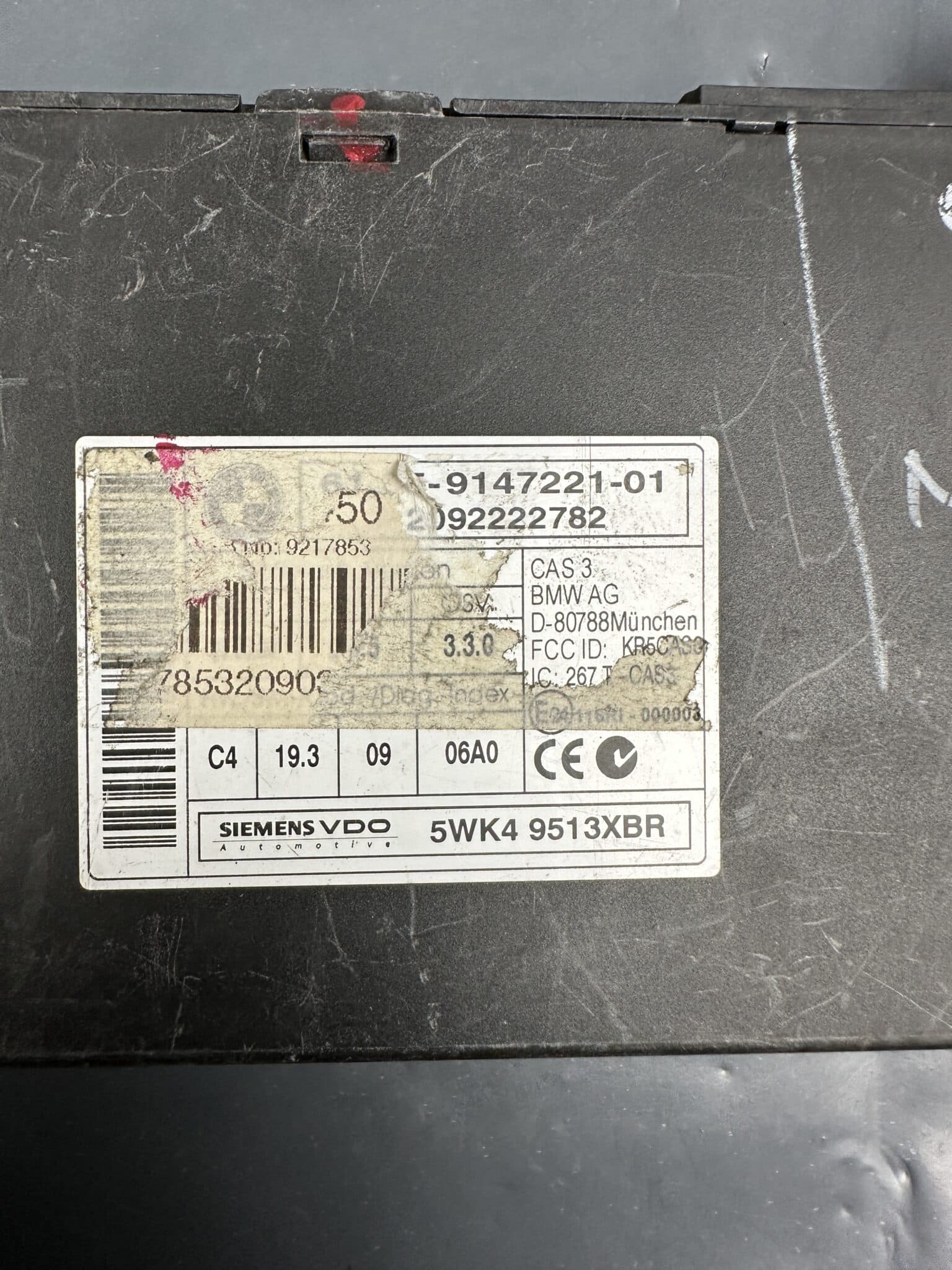 9147221-01 BMW Е87 Е90 Е60 CAS3 Control Module