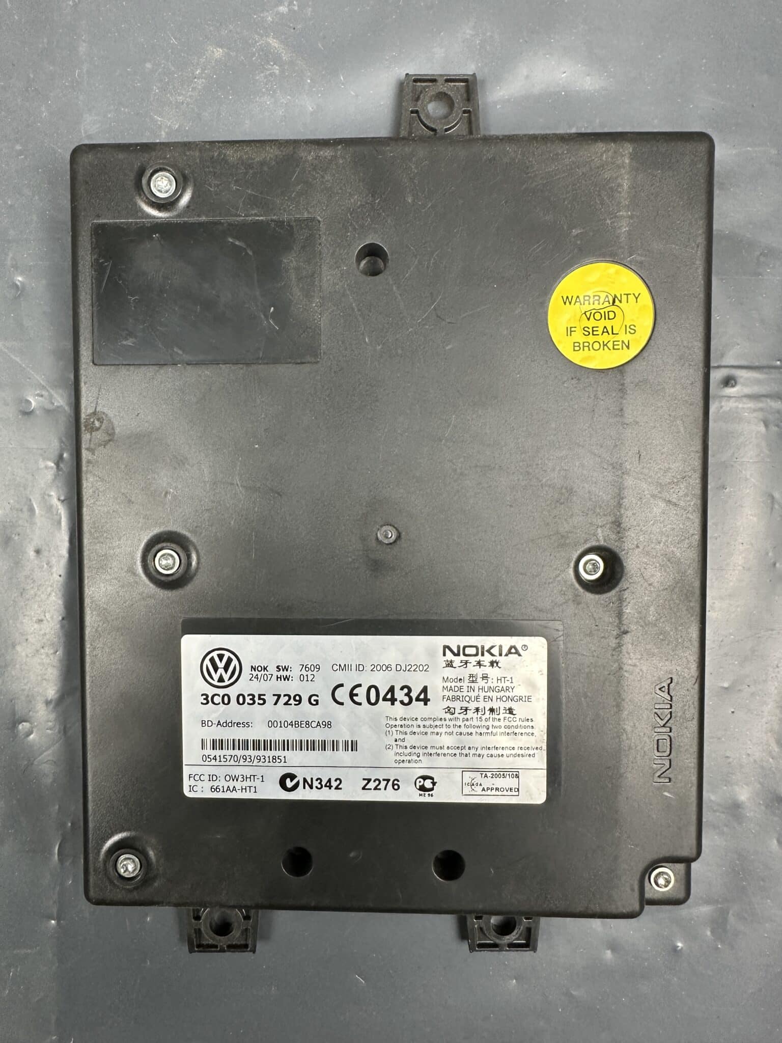 3C0035729G NOKIA Volkswagen Passat B6 Bluetooth Module