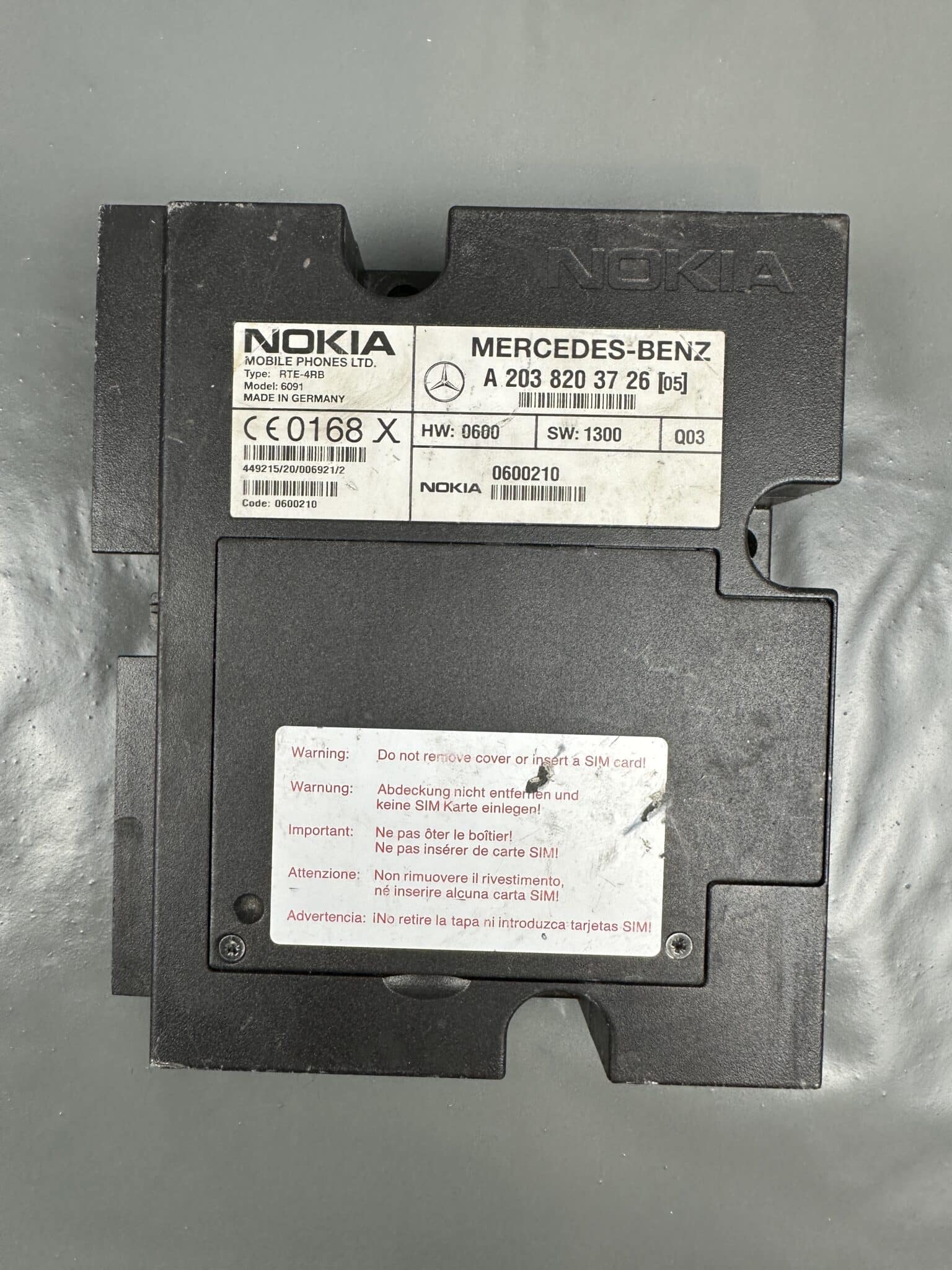 A2038203726 Mercedes-Benz W203 Phone Module