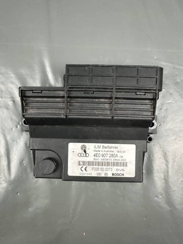 4E0907280A / F005S00073 Audi A8 D3 4E ILM Beifahrer Power Supply Module – OEM Used & Tested