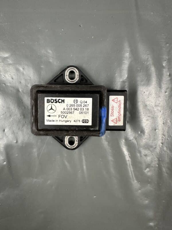 A0035420318 / 0265005267 Mercedes E W211 CLS A W169 B W245 Bosch ESP Yaw Rate Sensor – OEM Used & Tested