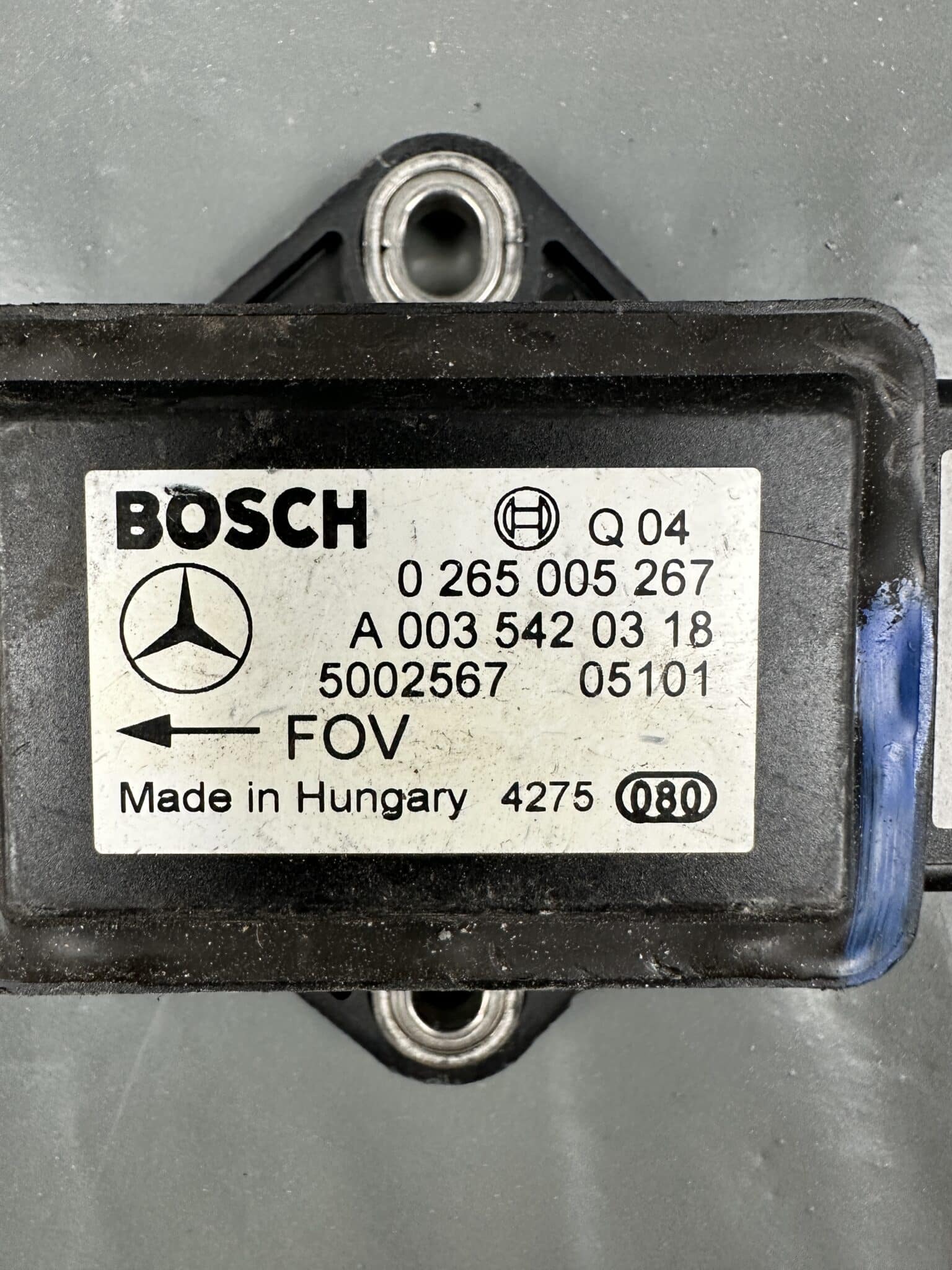 A0035420318 / 0265005267 Mercedes E W211 CLS A W169 B W245 Bosch ESP Yaw Rate Sensor – OEM Used & Tested