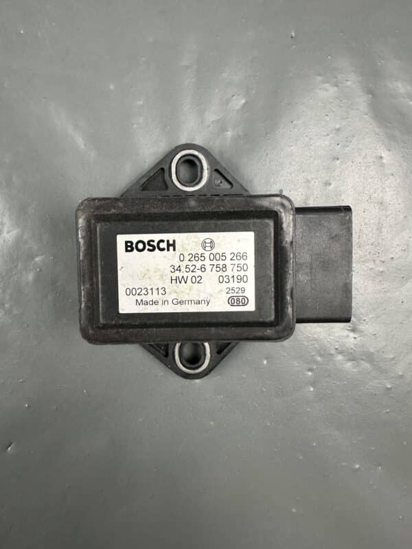 34526758750 / 0265005266 BMW 5 E60 E61 6 E63 E64 Bosch DSC Yaw Rate Sensor – OEM Used & Tested