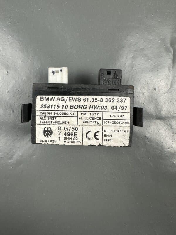 61358362337 / 8362337 BMW E36 E34 E39 E38 Z3 EWS Immobilizer Transceiver – OEM Used & Tested