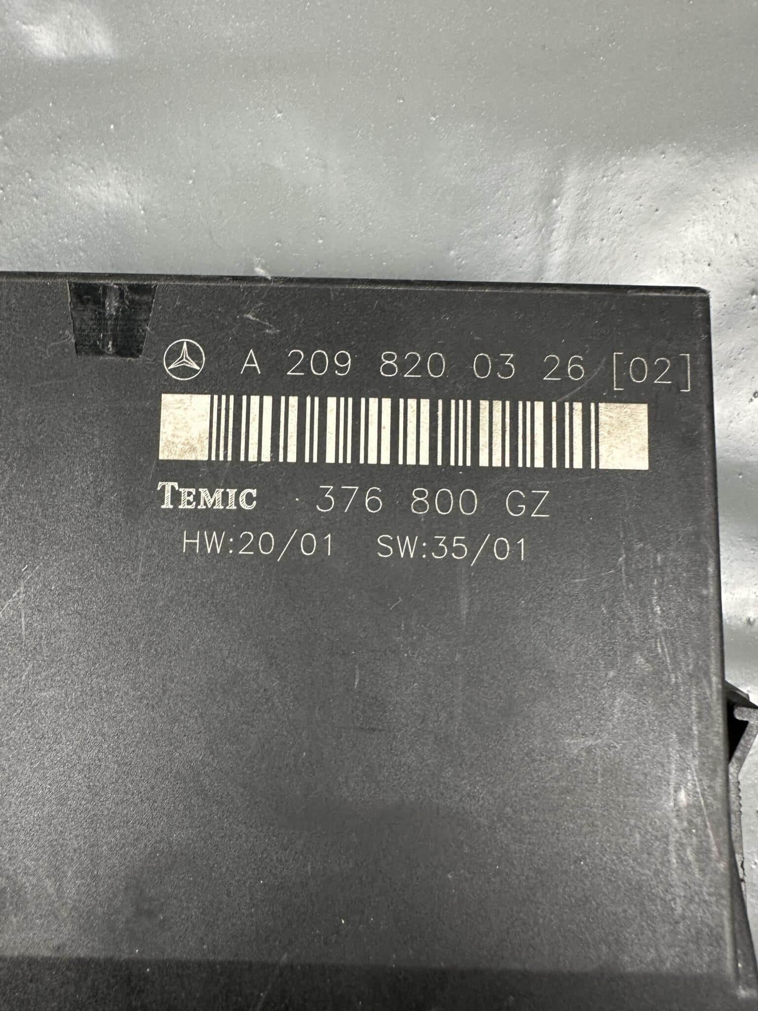 A2098200326 Mercedes CLK C209 A209 Rear SAM Control Module – OEM Used & Tested