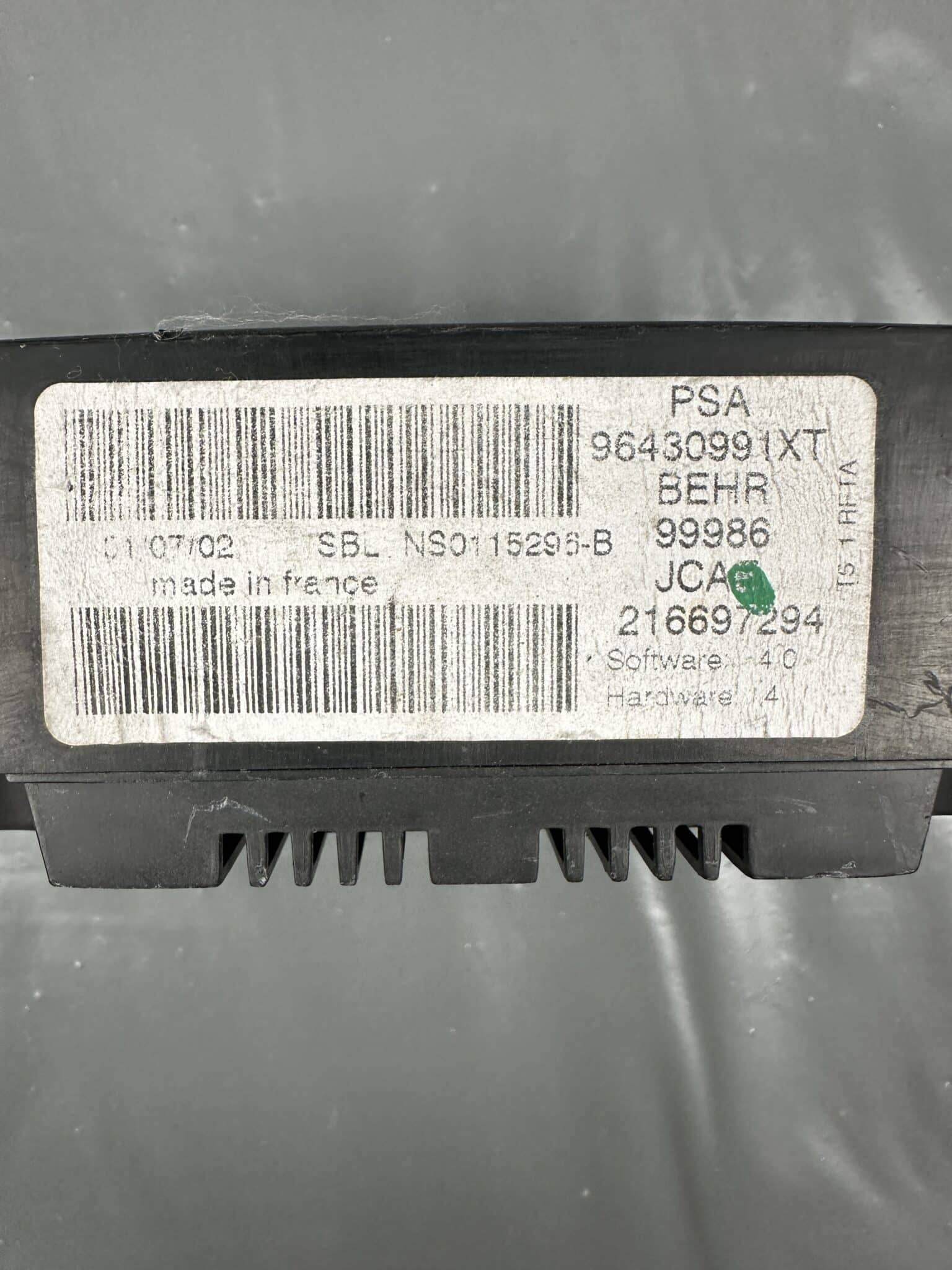 9643099180 Pannello Climatizzatore Automatico Peugeot 307 – Originale Usato e Testato