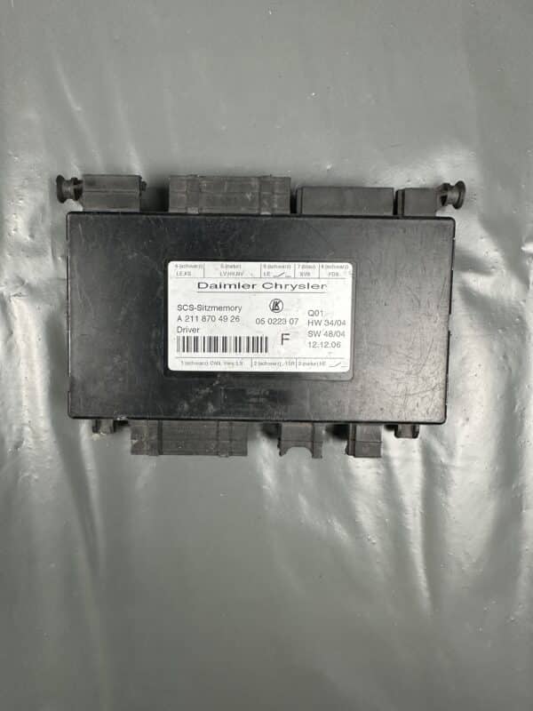 A2118704926 Mercedes W211 W219 Seat Memory Control Module OEM Used & Tested