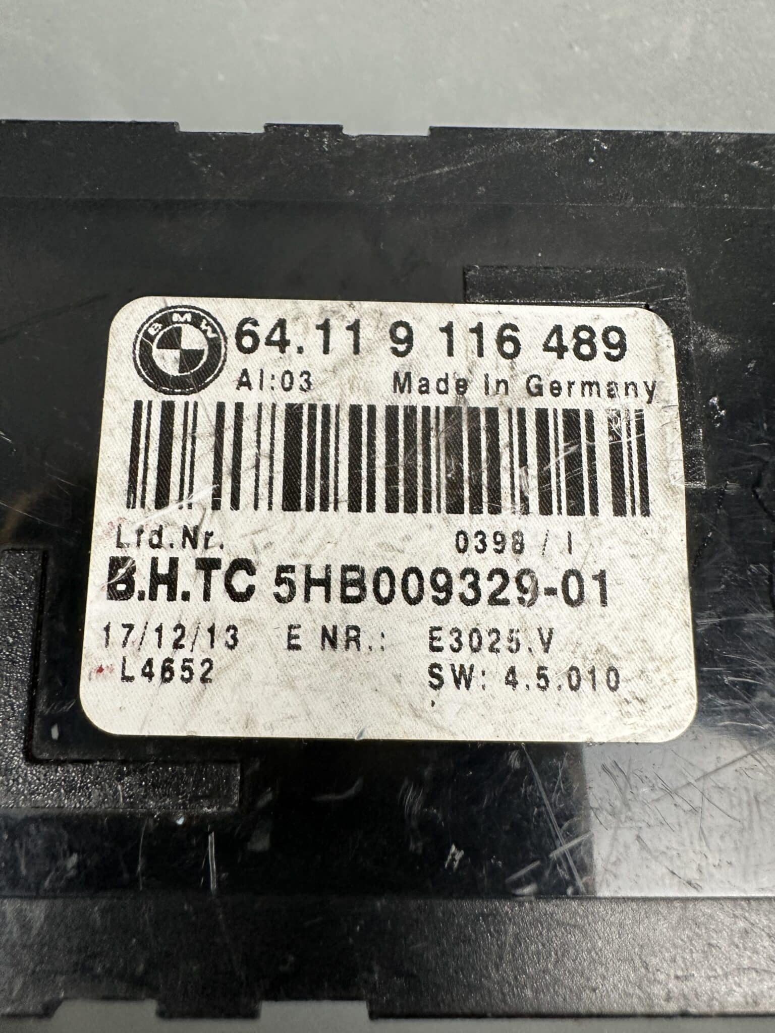 64119116489 BMW Klimaanlage Heizmodul Original Gebraucht & Getestet