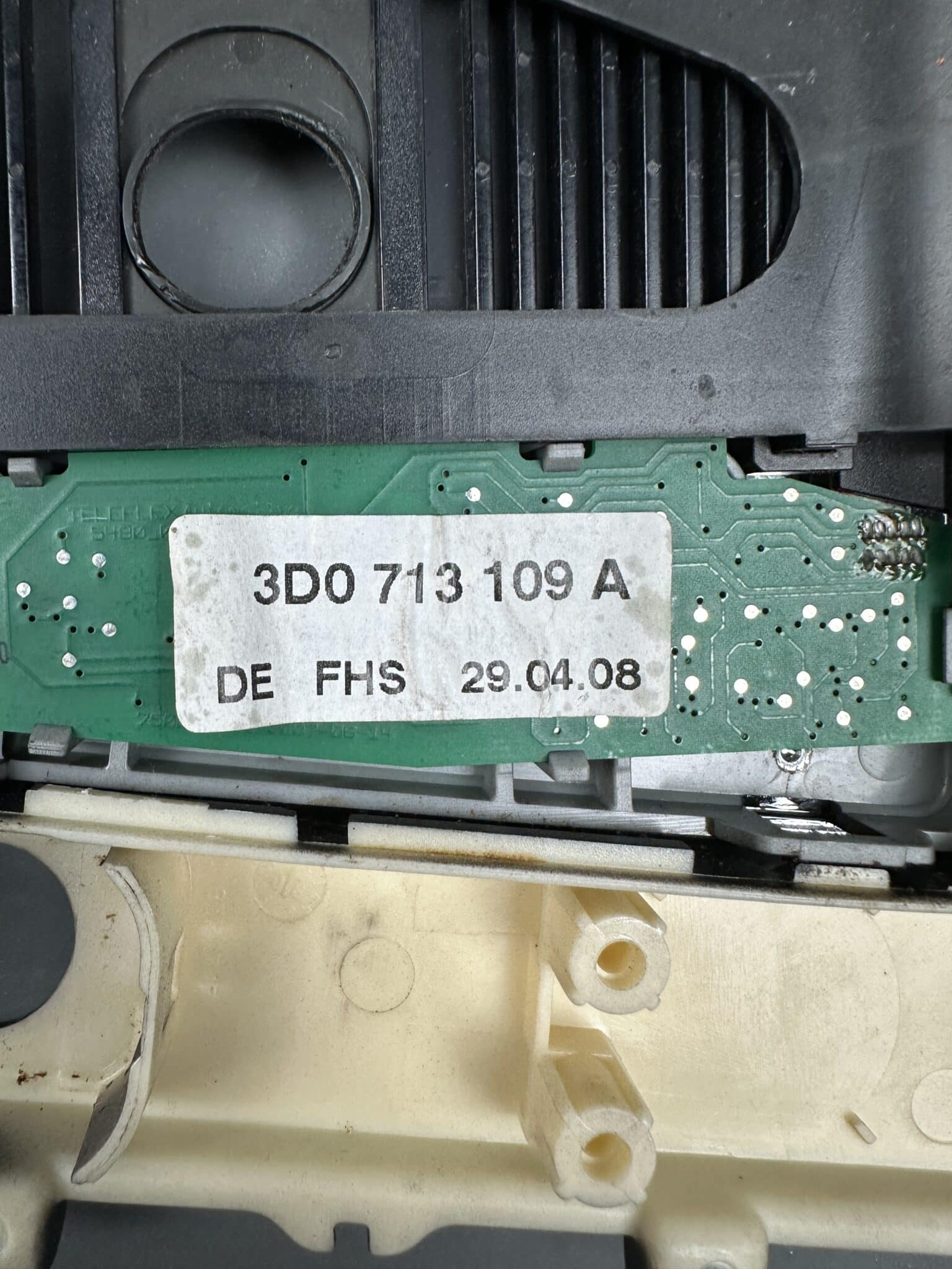 Capac seletor viteze Panou comutator VW Phaeton OEM original folosit și testat 3D0713109A