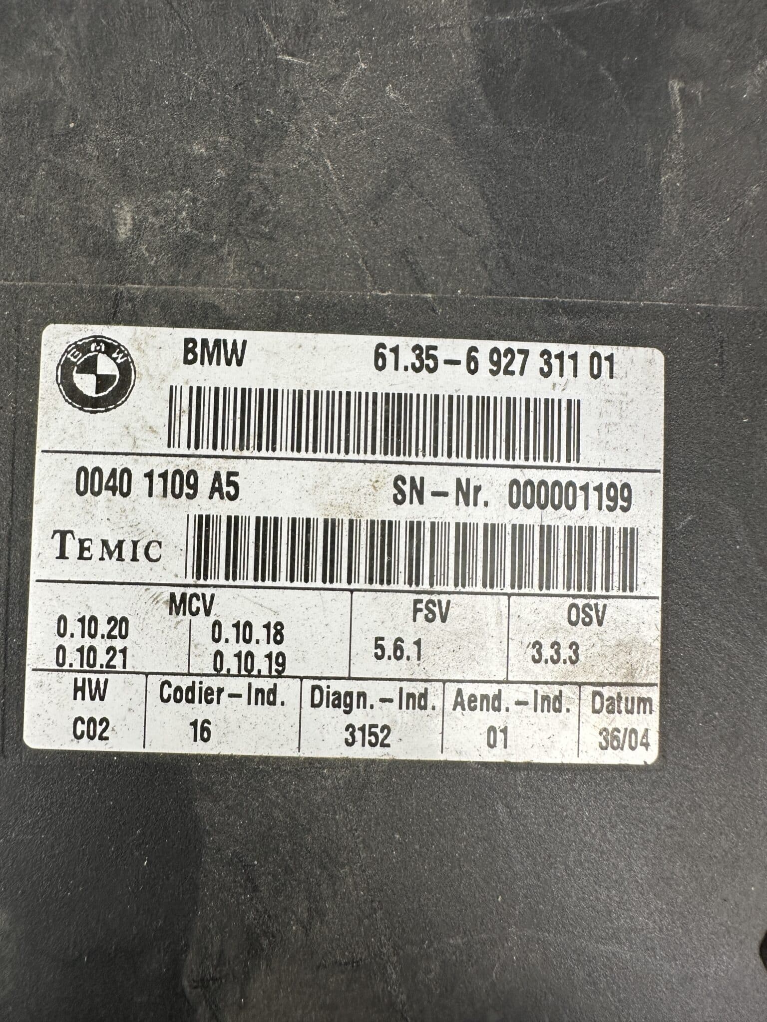 6927311 BMW E65 E66 Seat Control Module – OEM Used & Tested