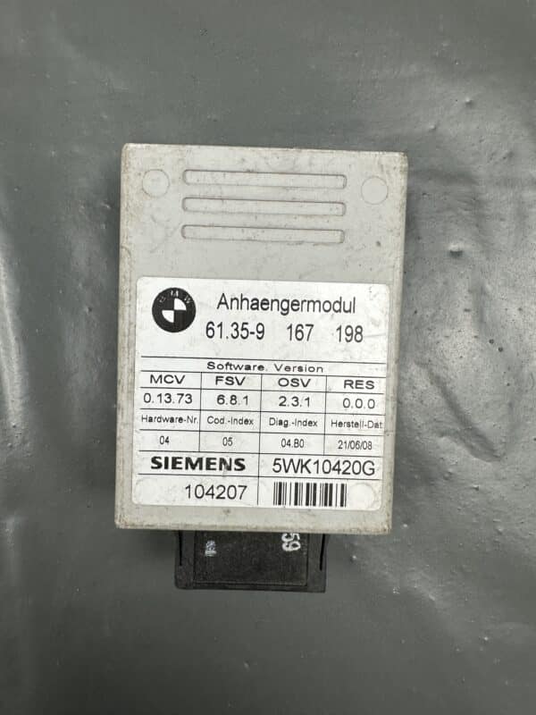 9167198 BMW E70 X5 E71 X6 E90 Trailer Towbar Module – OEM Used & Tested