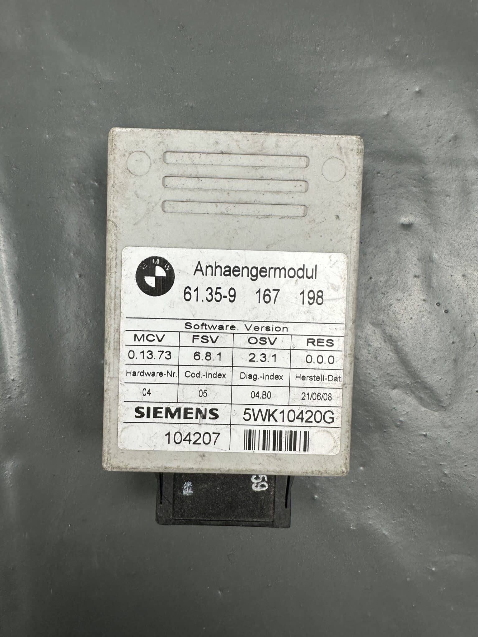 9167198 BMW E70 X5 E71 X6 E90 Trailer Towbar Module – OEM Used & Tested