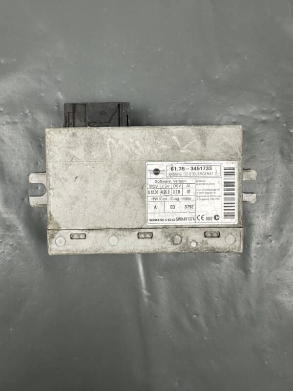 3451733 MINI R55 R56 R57 Modul Pasiv Go Keyless – Original Folosit și Testat