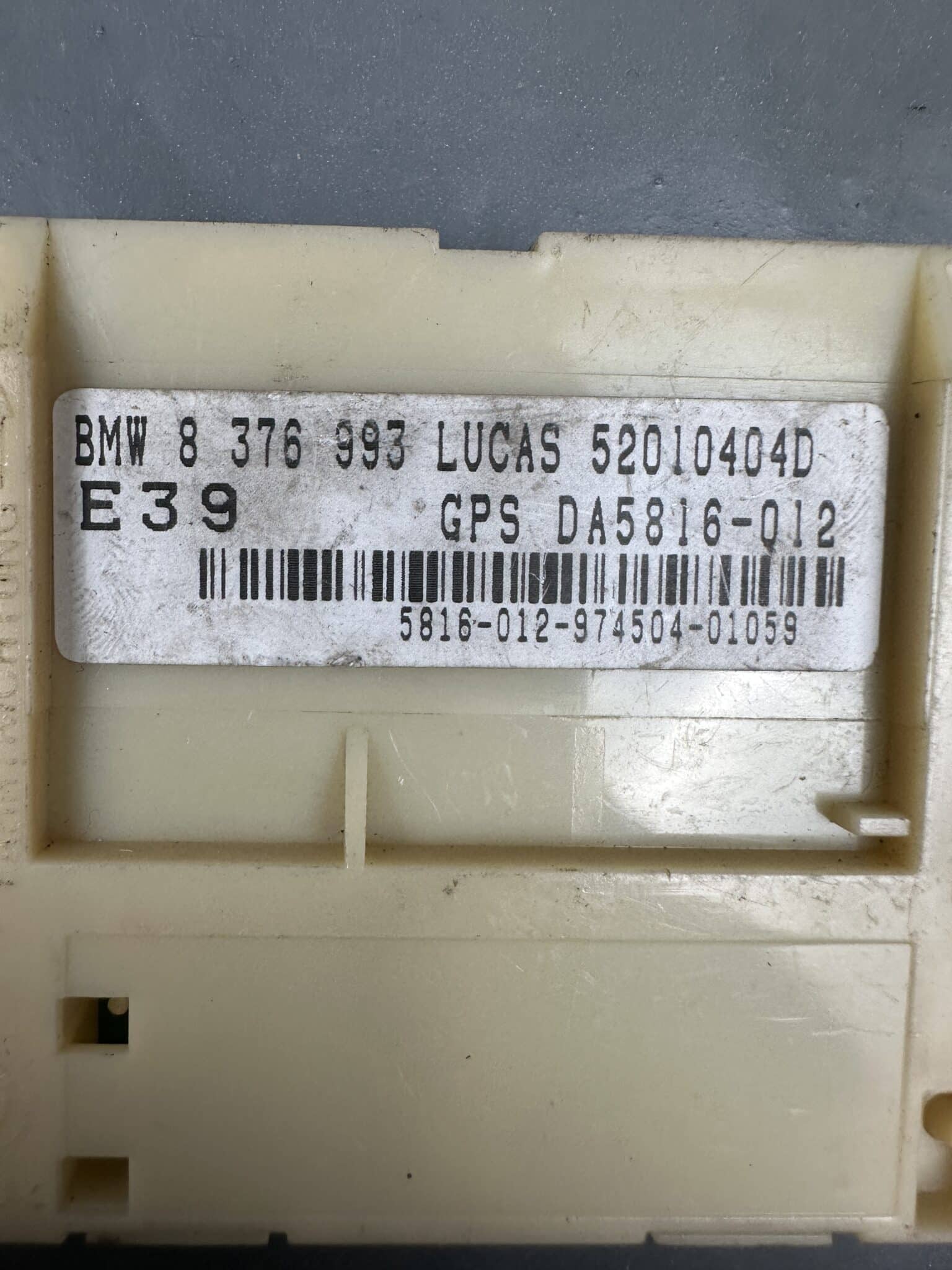 8376993 BMW E39 Capteur de mouvement d'alarme intérieur DWA – Pièce d'origine, d'occasion et testée
