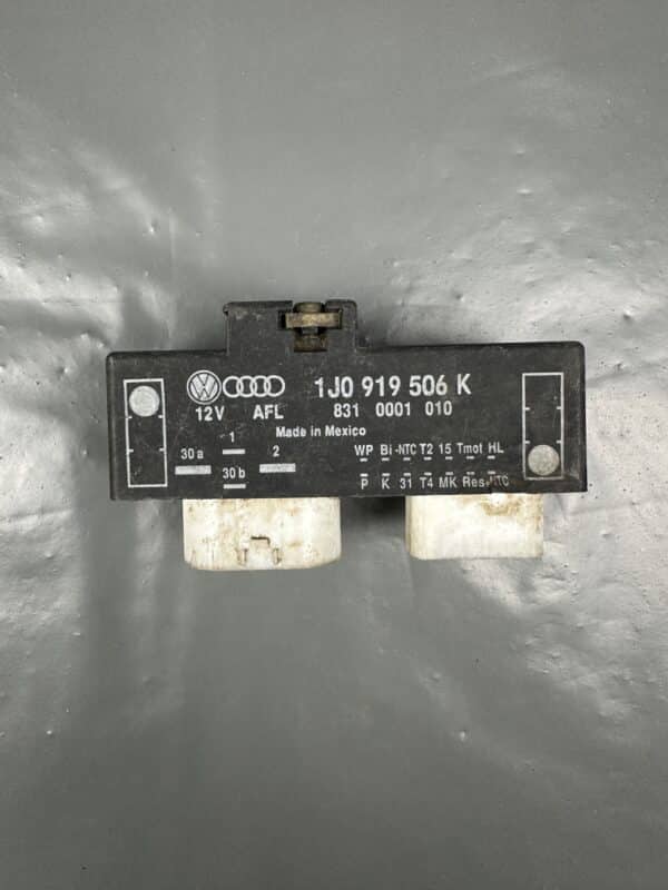 1J0919506K VW Audi Golf Bora Radiator Fan Control Unit – OEM Used & Tested