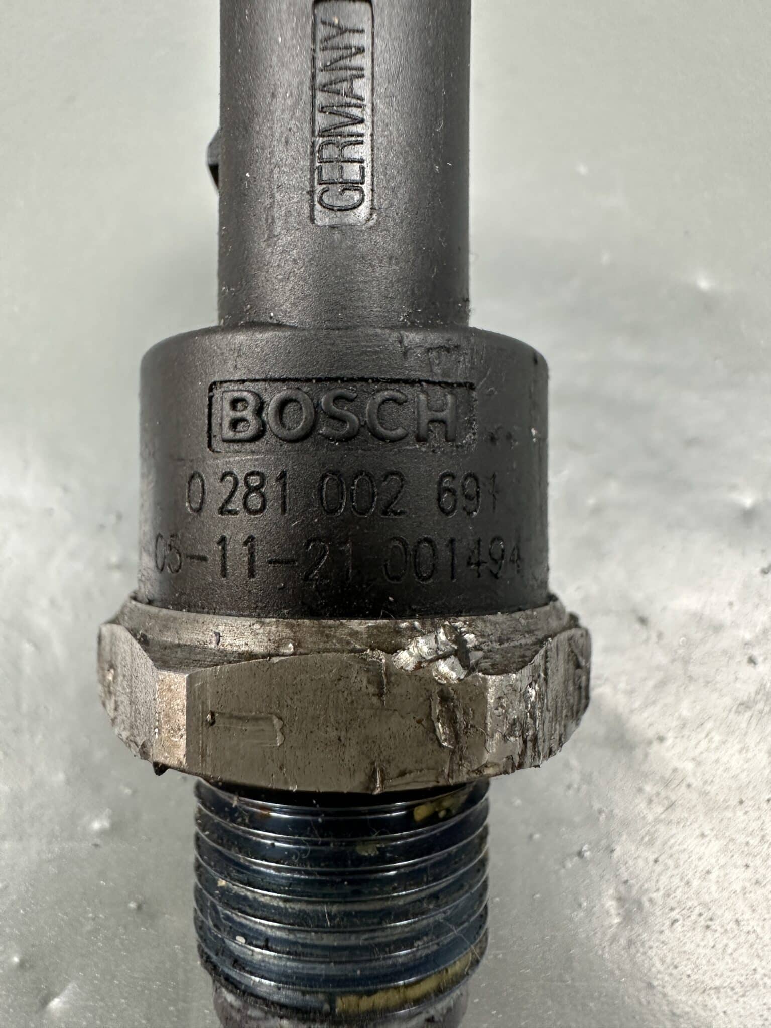 0281002691 Bosch Common Rail Fuel Rail Pressure Sensor – OEM Used & Tested
