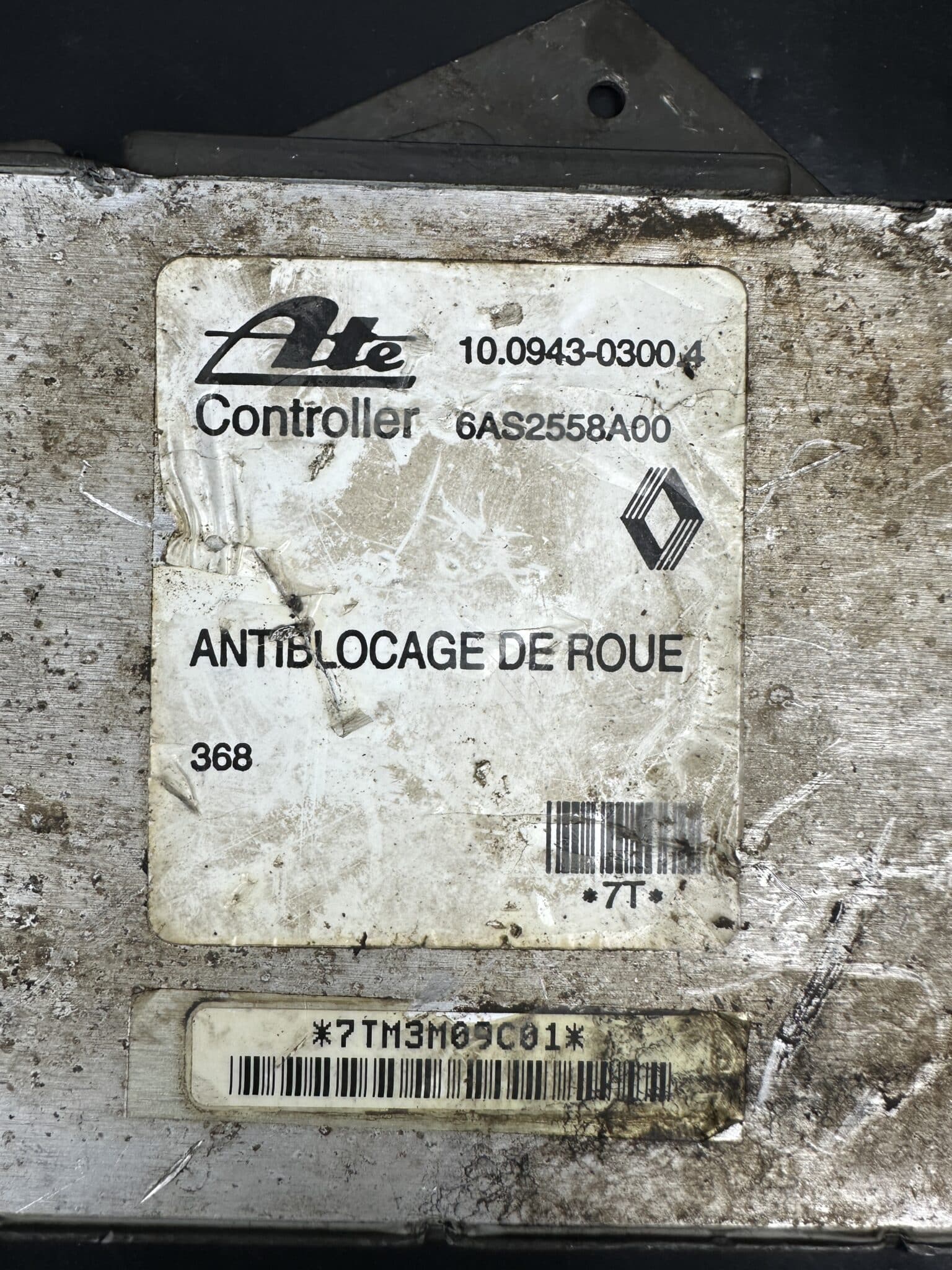 6AS2558A00 10.0943-0300.4 Renault Laguna I ATE řídicí jednotka ABS – originální použitá a testovaná