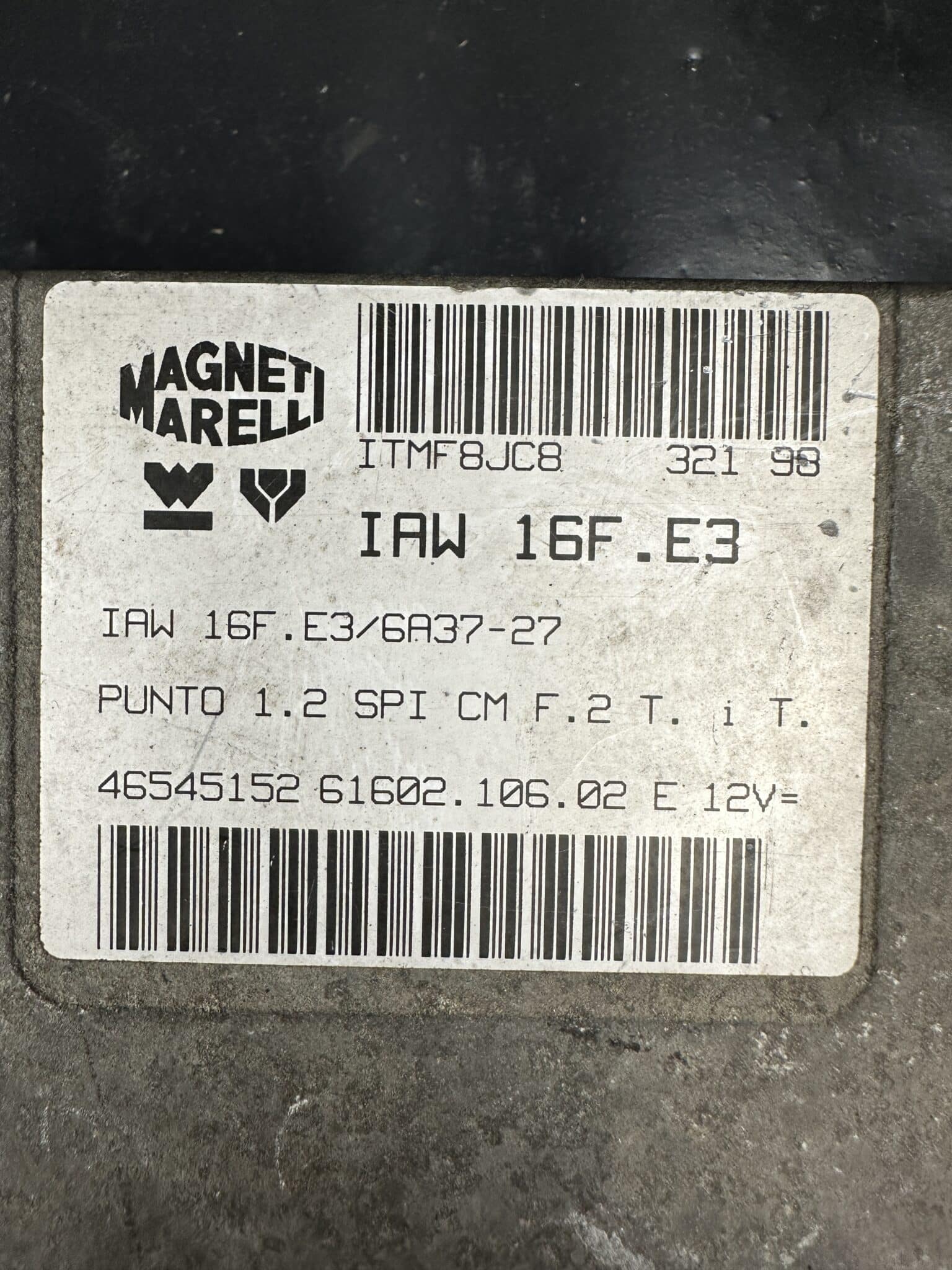 46545152 Fiat Punto 1.2 Marelli IAW 16F.E3 Engine Control Unit ECU – OEM Used & Tested