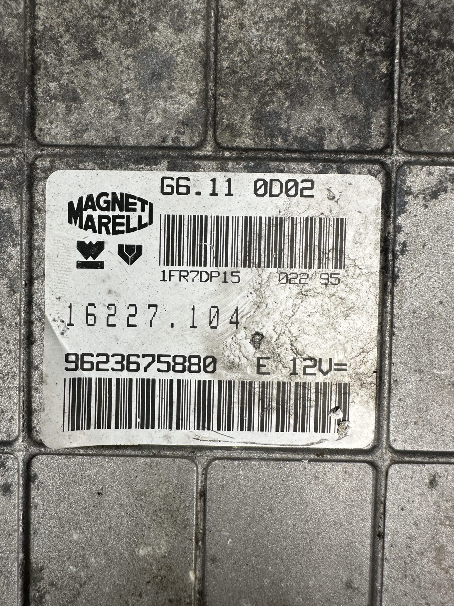 9623675880 16227.104 Peugeot 106 Marelli G6.11 Engine Control Unit ECU – OEM Used & Tested