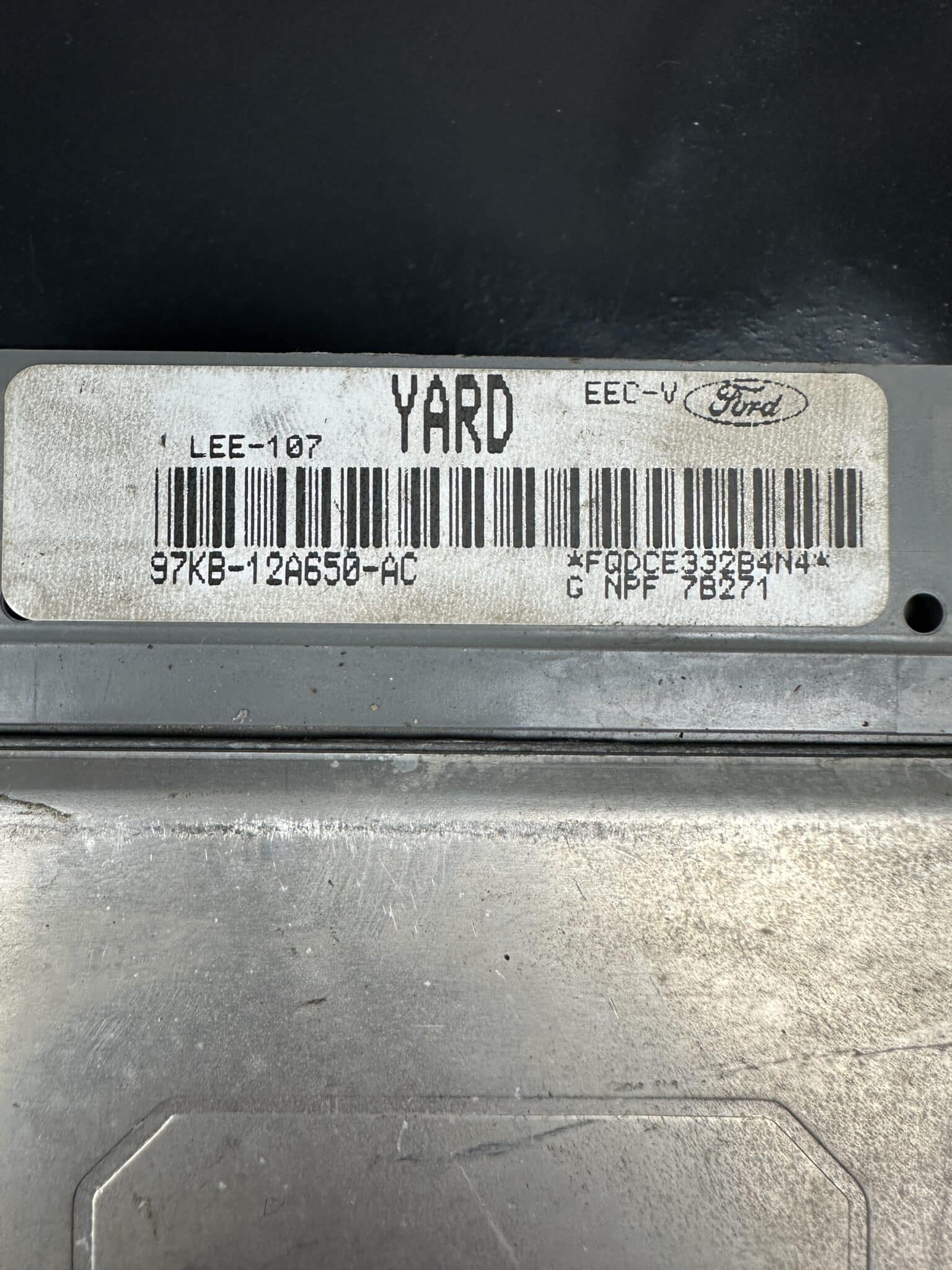 97KB-12A650-AC Ford Ka 1.3 EEC-V Engine Control Unit ECU – OEM Used & Tested