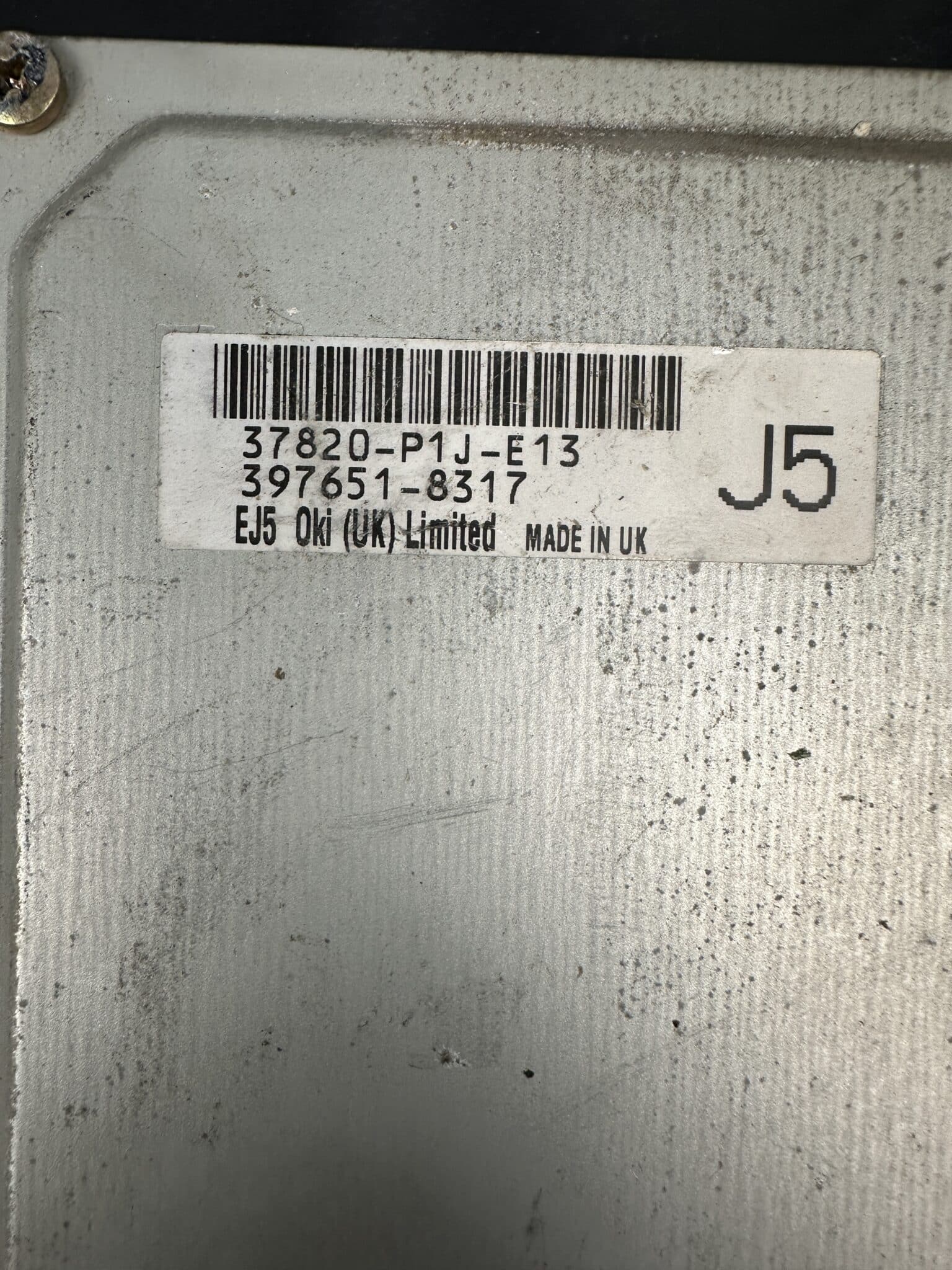 37820-P1J-E13 Honda Civic VI 1.4 Engine Control Unit ECU – OEM Used & Tested