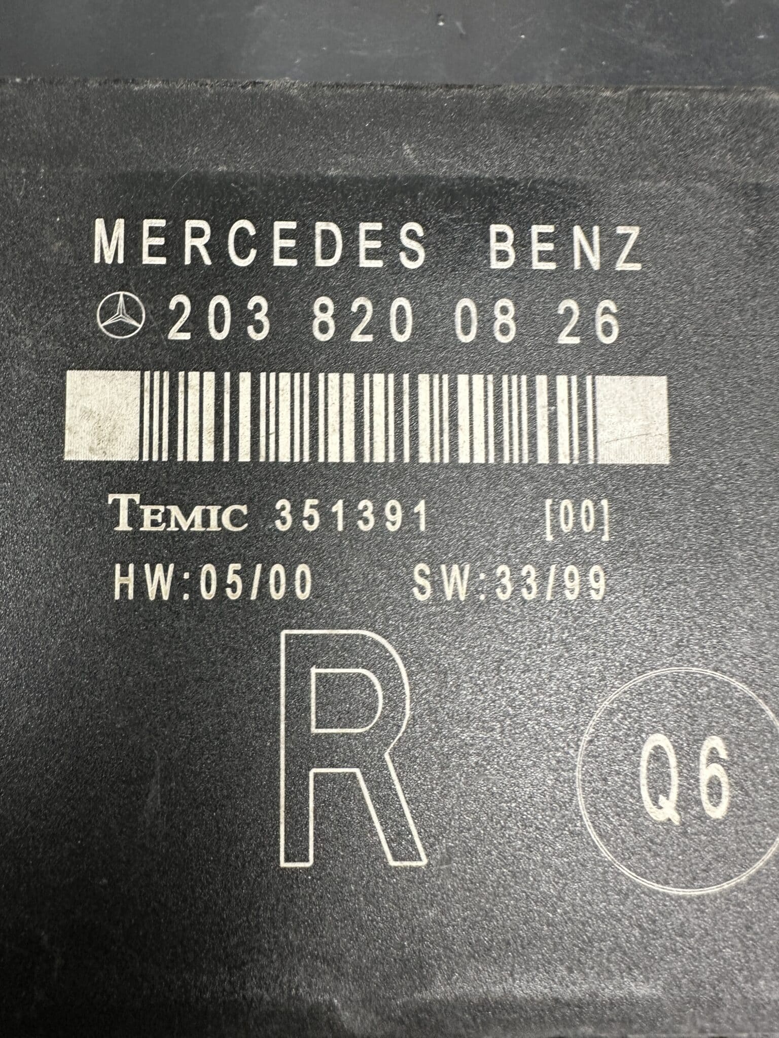 A2038200826 Mercedes W203 C-Class Rear Right Door Control Module – OEM Used & Tested