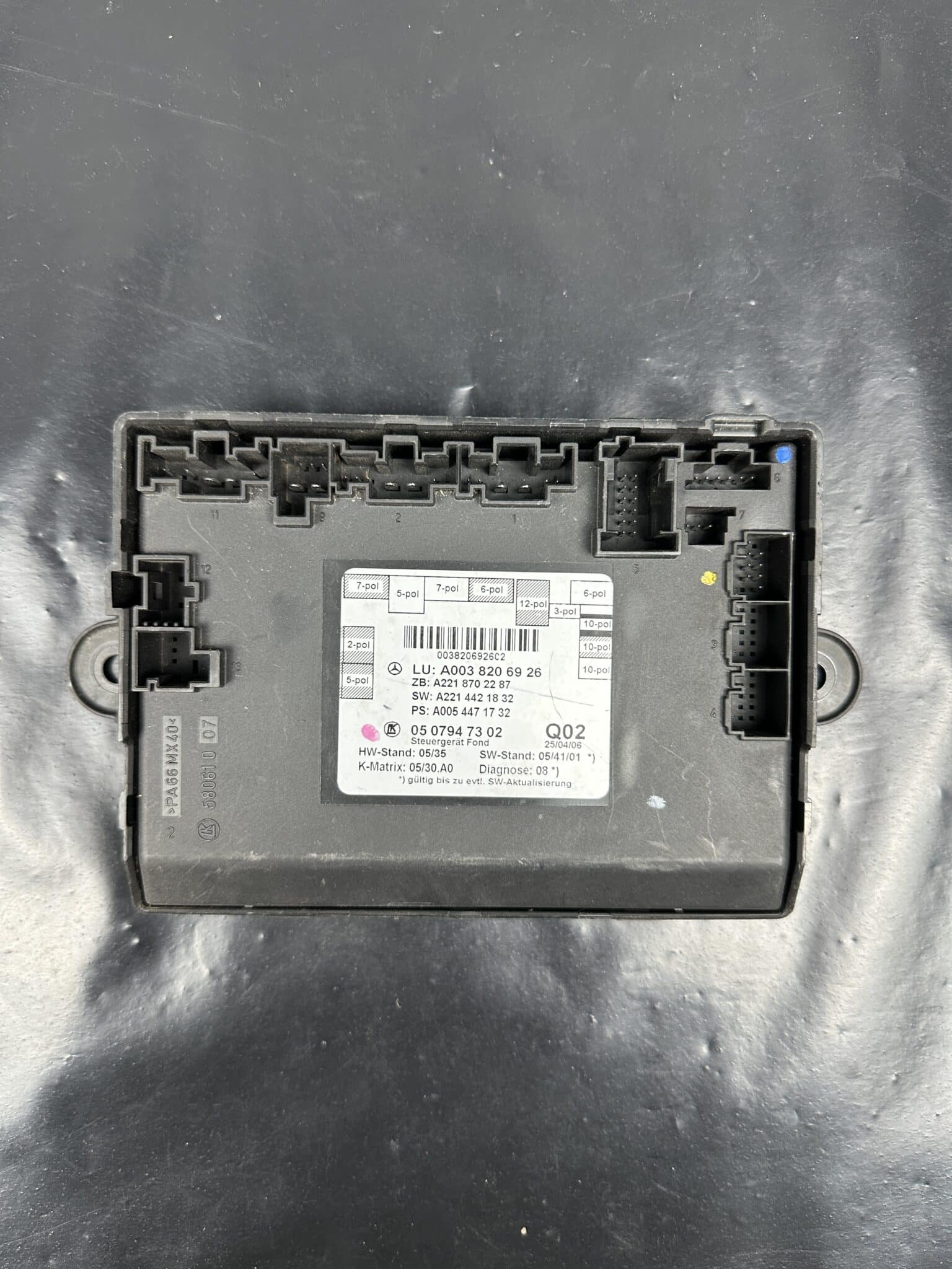 A0038206926 Mercedes W221 S-Class Rear Door Control Module – OEM Used & Tested
