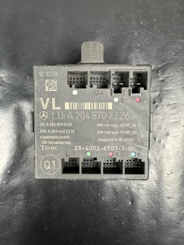 A2048707326 Mercedes W204 C-Class Left Door Control Module – OEM Used & Tested