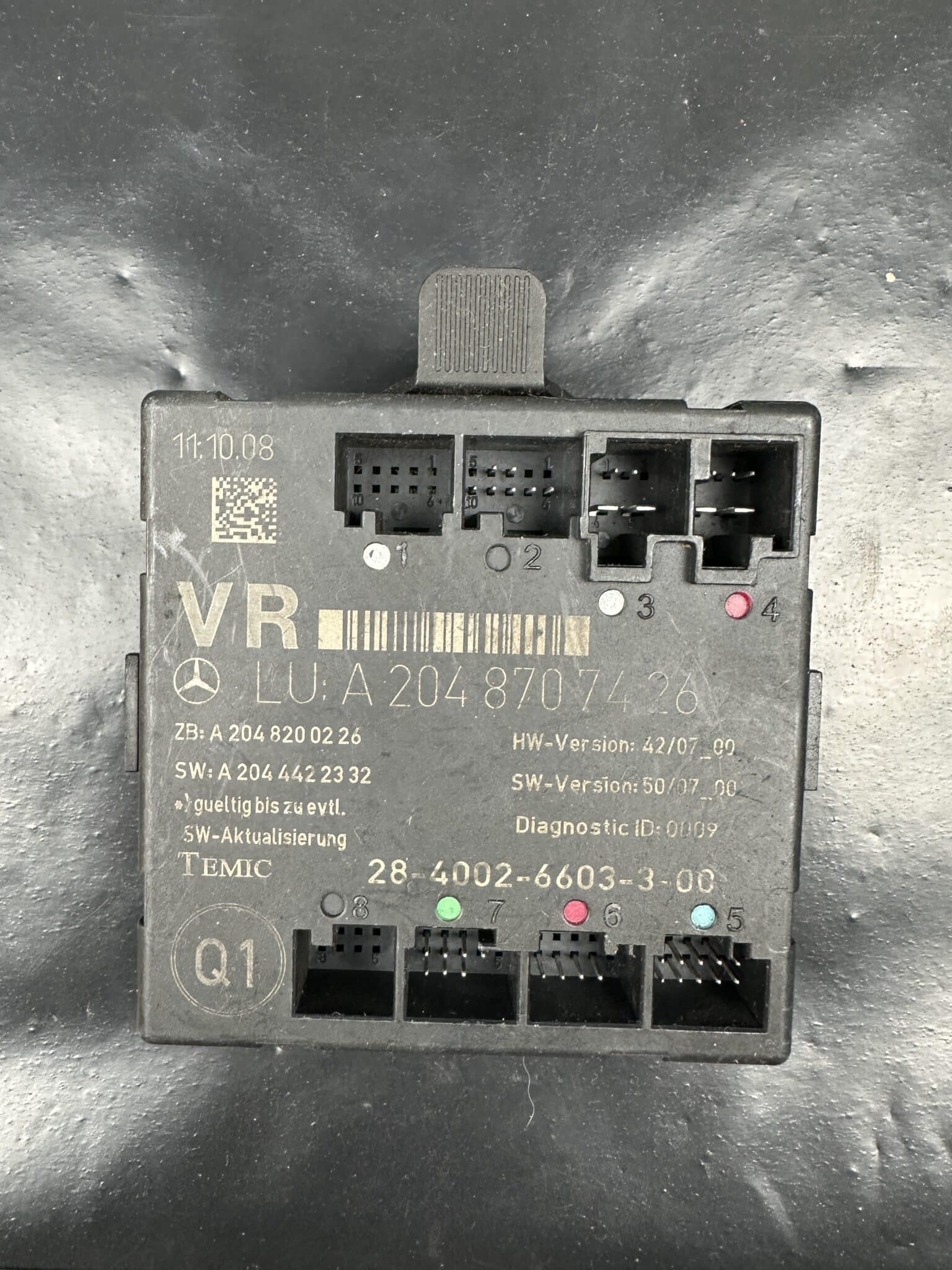 A2048707426 Mercedes W204 C-Class Right Door Control Module – OEM Used & Tested