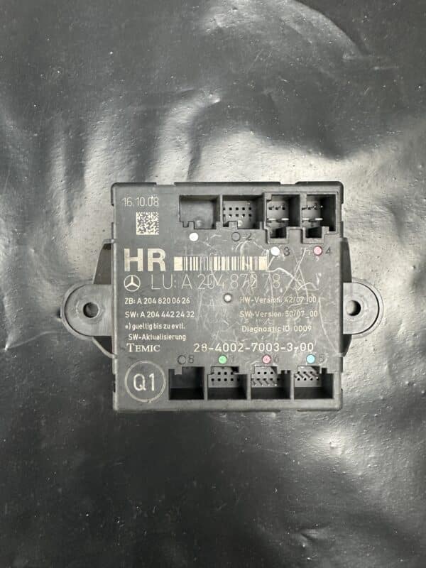 A2048707826 Mercedes W204 C-Class Rear Right Door Control Module – OEM Used & Tested