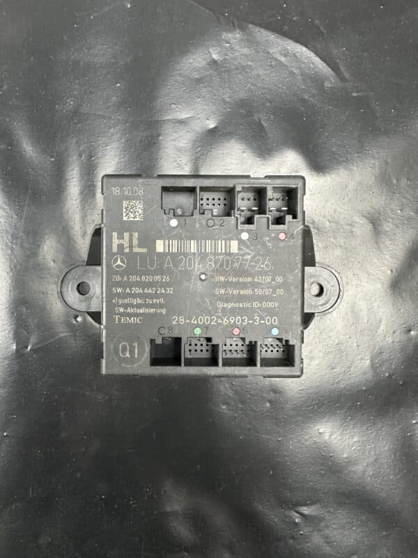 A2048707726 Mercedes W204 C-Class Rear Left Door Control Module – OEM Used & Tested