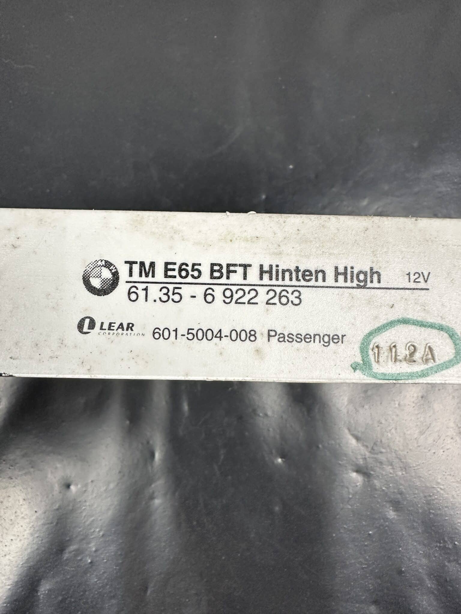61356922263 / 601-5004-008 BMW E65 E66 Rear Door Module – OEM Used & Tested